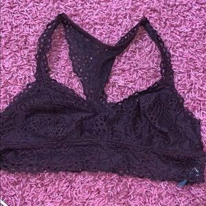 burgandy bralette